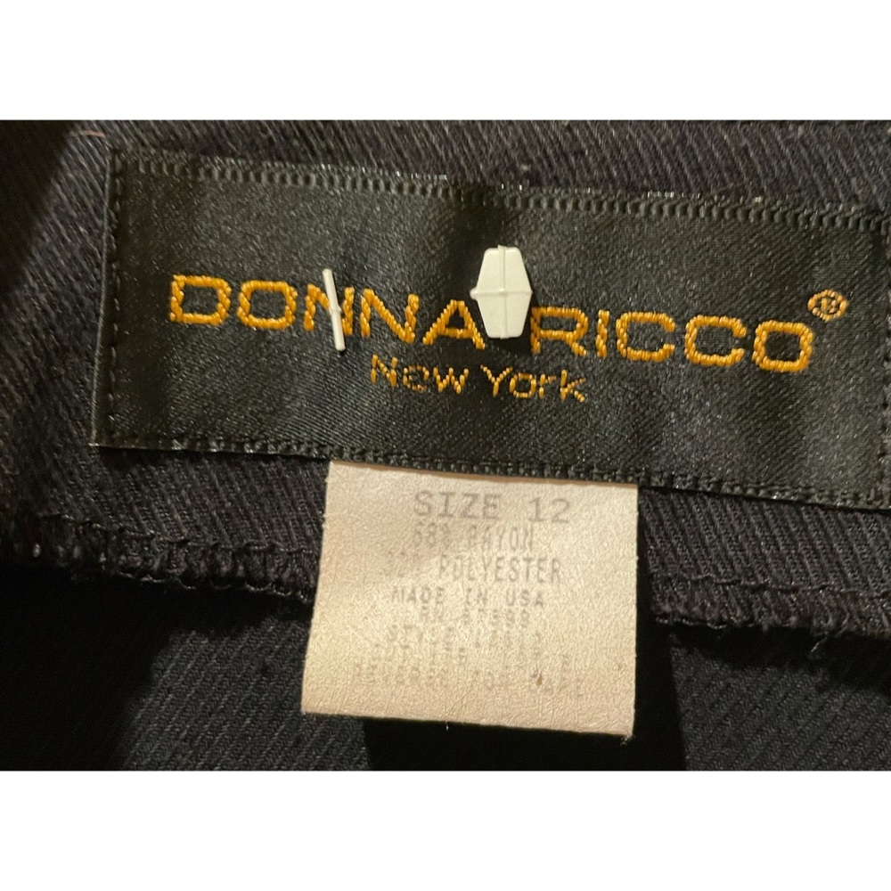 Donna Ricco vintage NY black dress - Picture 3 of 11